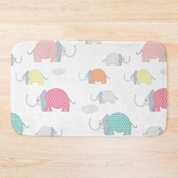 Item preview, Polka dots Elephants pastel colors designed and sold by DannysReRemodel.