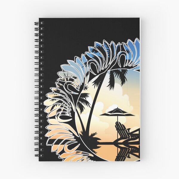 Item preview, Tropical Vacation in a summer breeze, Sunset, palm trees resort   designed and sold by Whitetailcrafts.