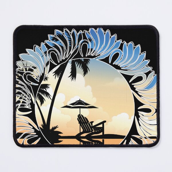 Item preview, Tropical Vacation in a summer breeze, Sunset, palm trees resort designed and sold by Whitetailcrafts.