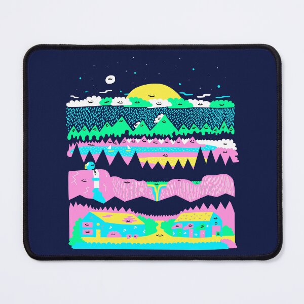 Item preview, Up North - uplifting illustrated landscape surreal space designed and sold by Porky Roebuck.