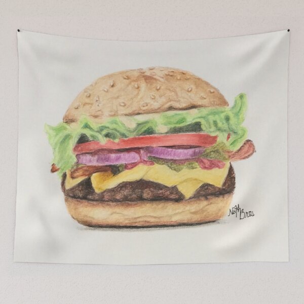 Item preview, Juicy and delicious burger | burger lover designed and sold by NathBros.