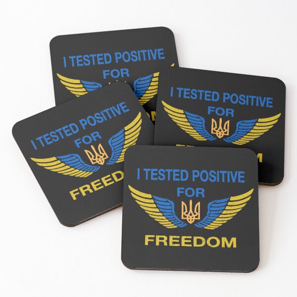 Item preview, I Tested Positive for Freedom I Stand with Ukraine designed and sold by BahaaIB.