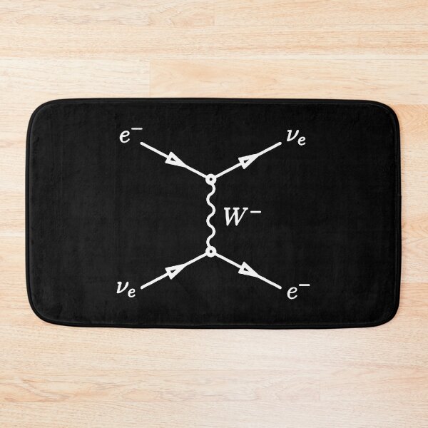 Item preview, weak interaction Feynman diagram dark version designed and sold by NoetherSym.