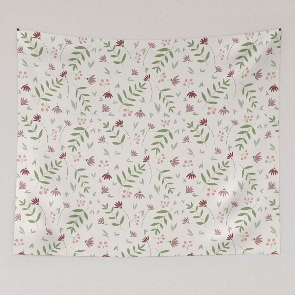 Item preview, Flowers and leaves pattern (colour palette, color palete) designed and sold by Sanaura.