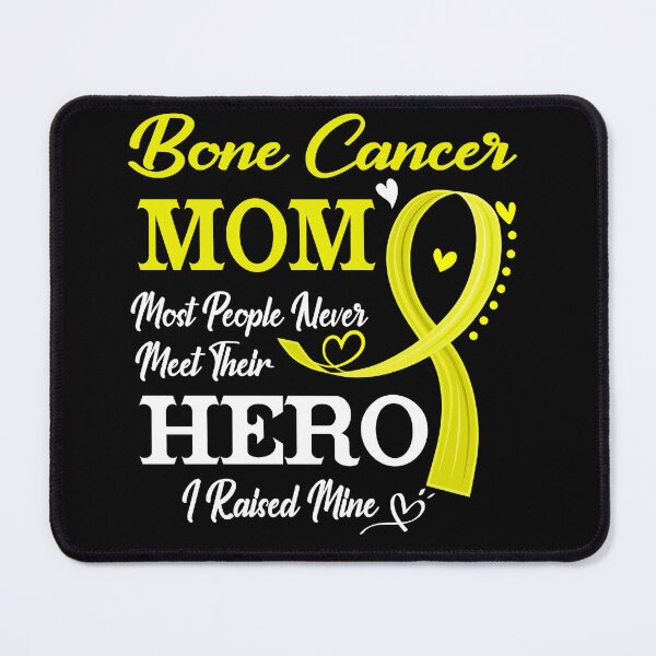 Item preview, Proud Bone Cancer Mom Most People Never Meet Their Hero I Raised Mine Bone Cancer Awareness designed and sold by Kohend.