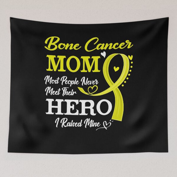 Item preview, Proud Bone Cancer Mom Most People Never Meet Their Hero I Raised Mine Bone Cancer Awareness designed and sold by Kohend.