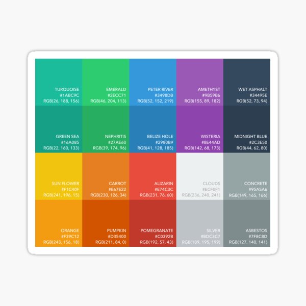 Flat UI Colors Sticker