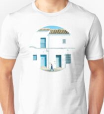 White and blue town Unisex T-Shirt