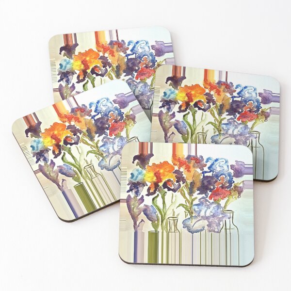 Item preview, Irises in flower show designed and sold by IneseEdwardsArt.
