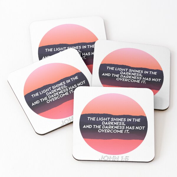 Item preview, The light shines in darkenss john 1:5 bible quote designed and sold by Pajs.