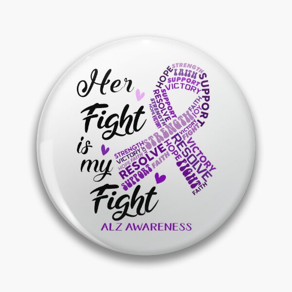 Item preview, ALZ Warrior, Her Fight is my Fight ALZ Awareness designed and sold by Greggwillard.
