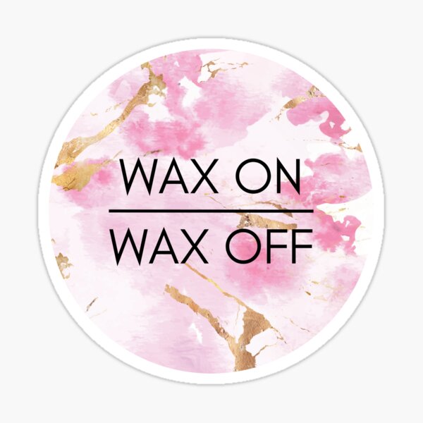 Wax on Wax off Sticker