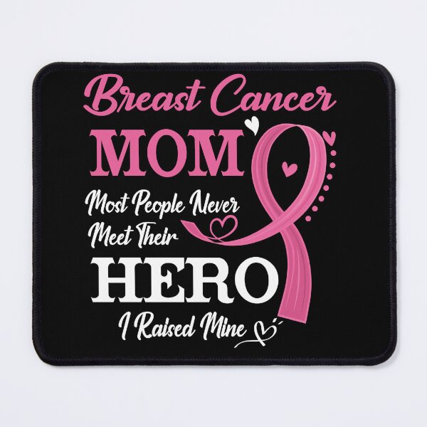 Item preview, Proud Breast Cancer Mom Most People Never Meet Their Hero I Raised Mine Breast Cancer Awareness designed and sold by Kohend.