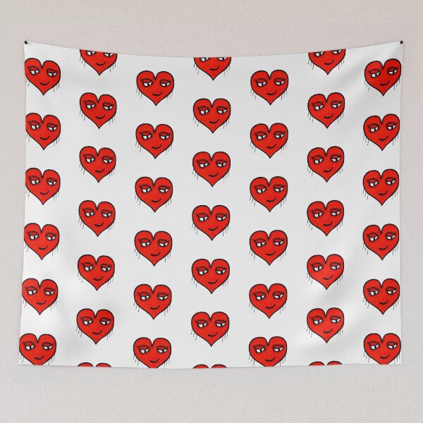 Aperçu de l'œuvre Emoji Heart Shape Dessin créée et vendue par DFLC Prints.