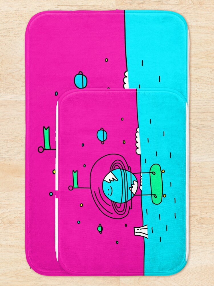 Alternate view of Surreal Planet - Mr Beaker Bath Mat