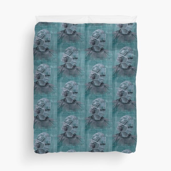 Nurse Karen - Drawing, by Adelaide Artist Avril Thomas - South Australian Artist Duvet Cover