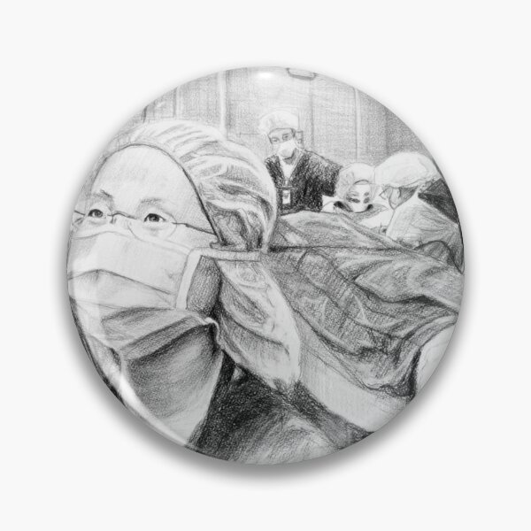 My Future My Past - Drawing by Adelaide Artist Avril Thomas - South Australian Artist Pin