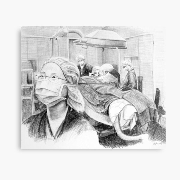 My Future My Past - Drawing by Adelaide Artist Avril Thomas - South Australian Artist Metal Print