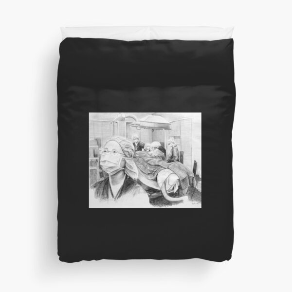 My Future My Past - Drawing by Adelaide Artist Avril Thomas - South Australian Artist Duvet Cover