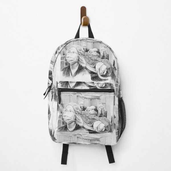 My Future My Past - Drawing by Adelaide Artist Avril Thomas - South Australian Artist Backpack