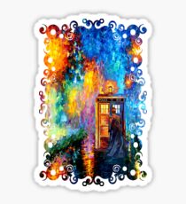 Mysterious Man at beautiful Rainbow Place Sticker