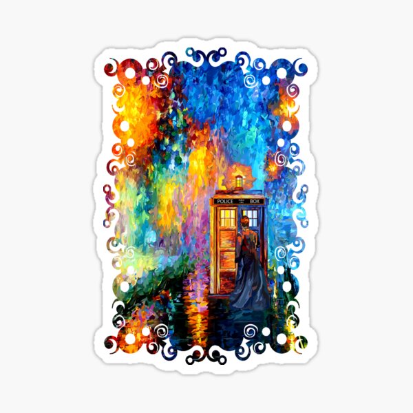 Mysterious Man at beautiful Rainbow Place Sticker