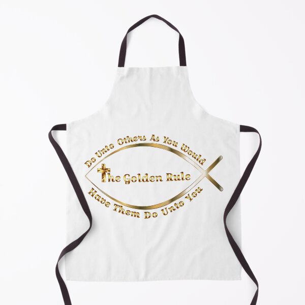 Item preview, The Golden Rule Ichthys - Gold Christian Symbol designed and sold by molamode.