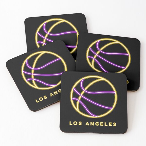Item preview, Baloncesto de neón morado y dorado de Los Ángeles designed and sold by R2-T2.