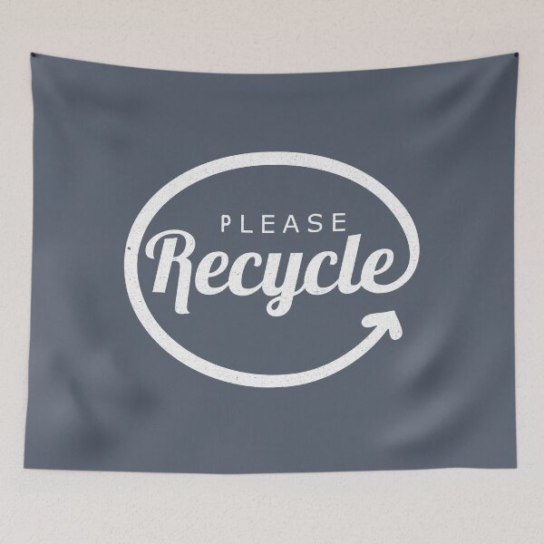 Item preview, Recycle Me Blue designed and sold by PrairieGrouse.