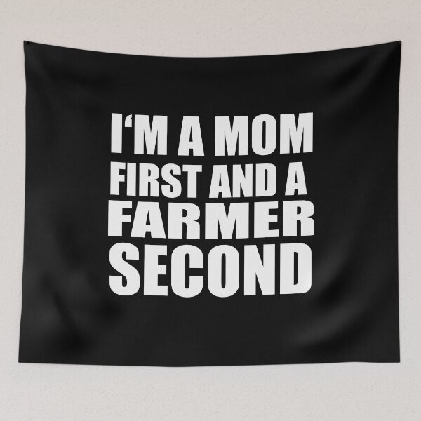 Item preview, I'm a mom and a farmer funny graphical text designed and sold by RoguePixel.