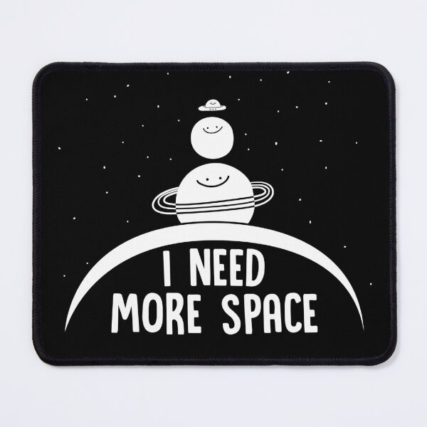 Item preview, I Need More Space, planets smiling cute minimal saturn rings designed and sold by Porky Roebuck.