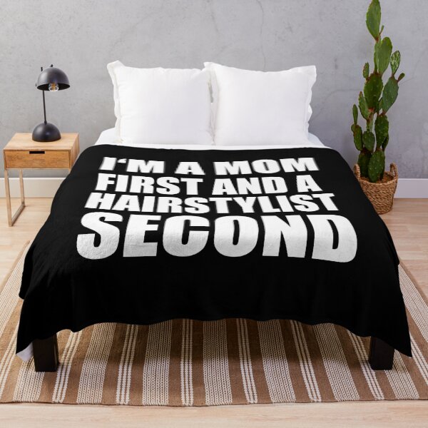 Item preview, I'm a mom and a hairstylist funny graphical text designed and sold by RoguePixel.