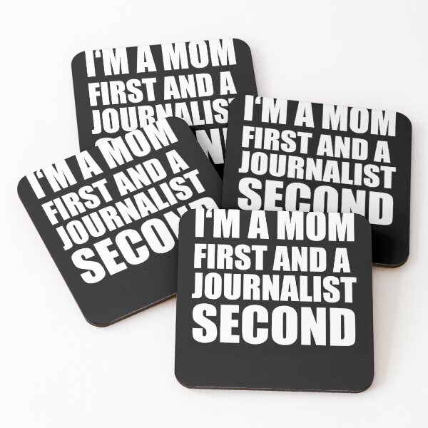 Item preview, I'm a mom and a journalist funny graphical text designed and sold by RoguePixel.