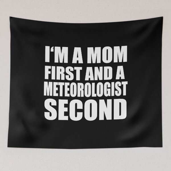 Item preview, I'm a mom and a meteorologist funny graphical text designed and sold by RoguePixel.
