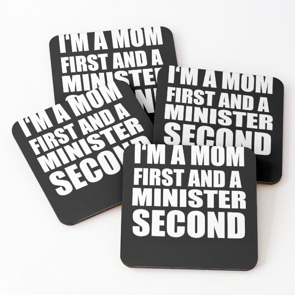 Item preview, I'm a mom and a minister funny graphical text designed and sold by RoguePixel.