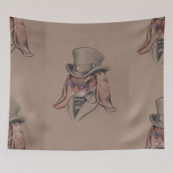 Item preview, A Sharp Dressed Bunny designed and sold by justteejay.