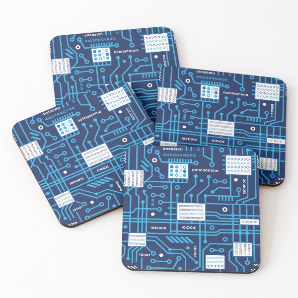 Item preview, Computer Circuit Boards Blue designed and sold by VintageStyle.