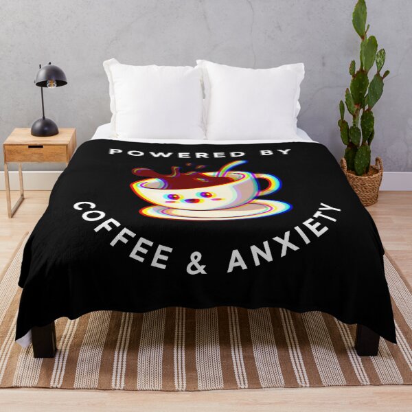 Item preview, Powered By Coffee & Anxiety - T-Shirt designed and sold by AYREEM.