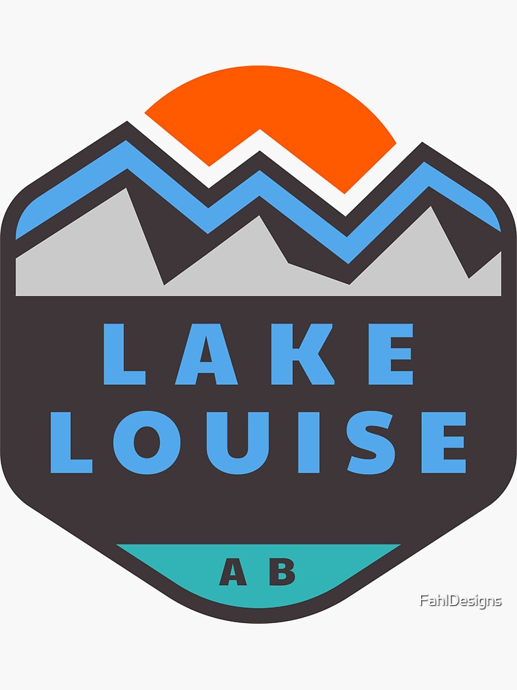 "Lake Louise" Sticker by FahlDesigns Redbubble
