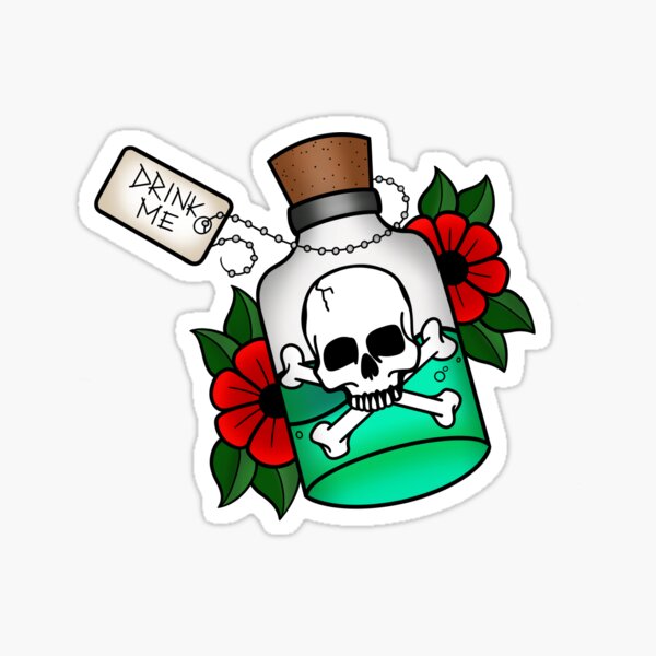 Item preview, Trink mich, Giftflasche designed and sold by Ghostboi54.