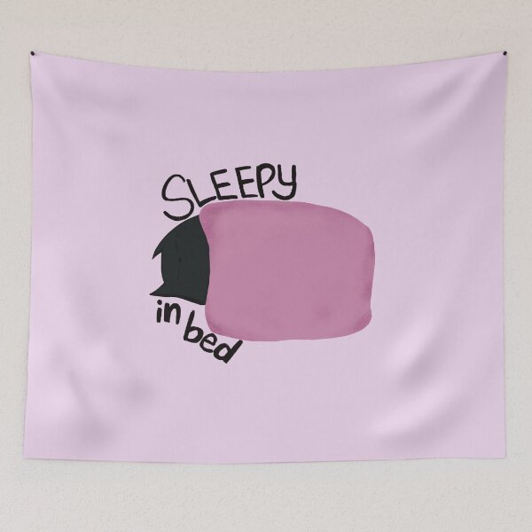 Item preview, Sleepy in bed designed and sold by Scarlet Sung.