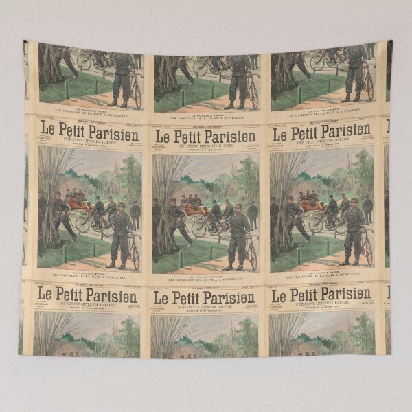 Item preview, Paris Police on bicycles France 1900 designed and sold by artfromthepast.