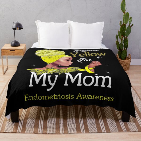 Item preview, Endometriosis Awareness Black Girl I Wear Yellow For My Mom designed and sold by tenjun16.