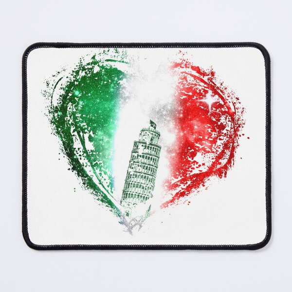 Item preview, Italy Flag Heart Splash Pisa Tower Roma designed and sold by Jolly-Yosei.