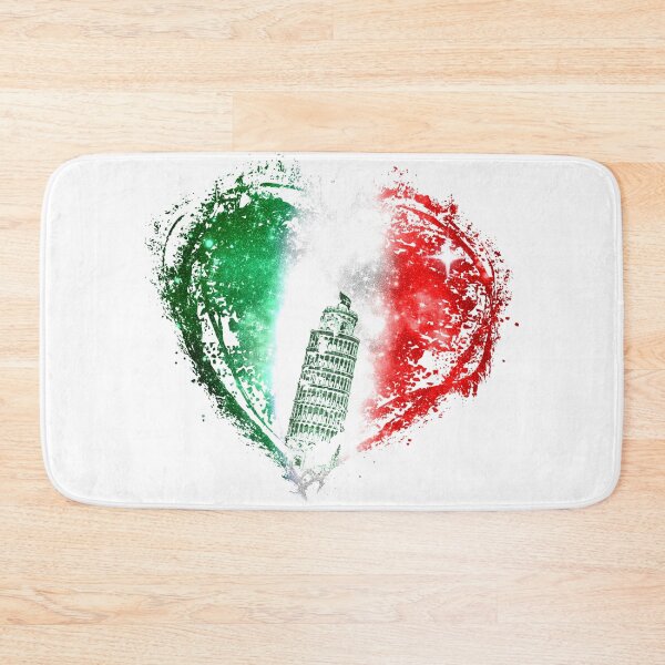 Item preview, Italy Flag Heart Splash Pisa Tower Roma designed and sold by Jolly-Yosei.