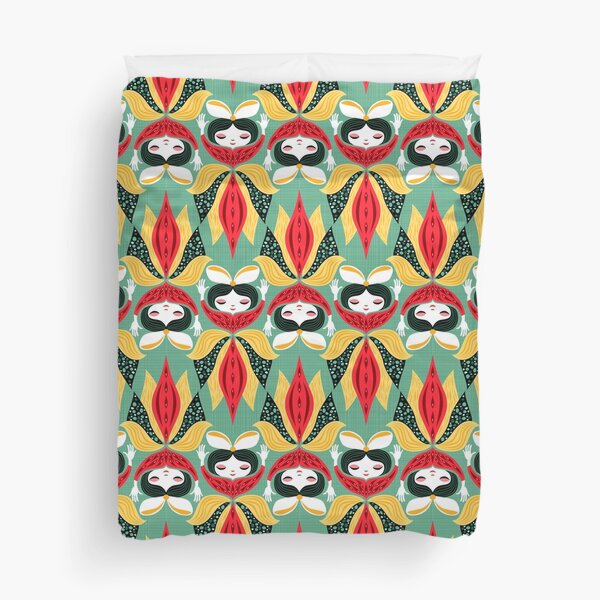 flower girl Duvet Cover