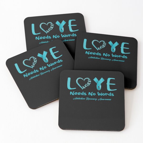 Item preview, Addiction Recovery Awareness - Love Needs No Words - Support Addiction Recovery Gifts designed and sold by Aaron309.