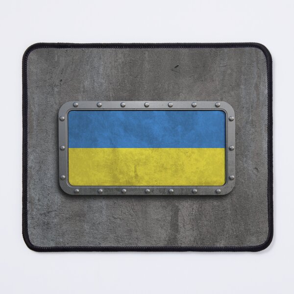 Item preview, Rough Steel Flag of Ukraine designed and sold by JeffBartels.