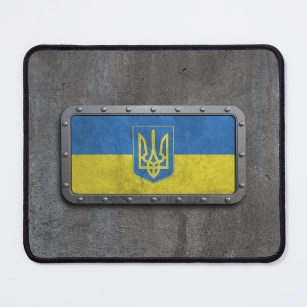 Item preview, Rough Steel Ukrainian Flag designed and sold by JeffBartels.