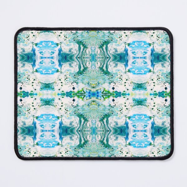 Item preview, Abstract Blue, Turquoise, Green, Yellow, and White Painting designed and sold by Creative-Voyage.